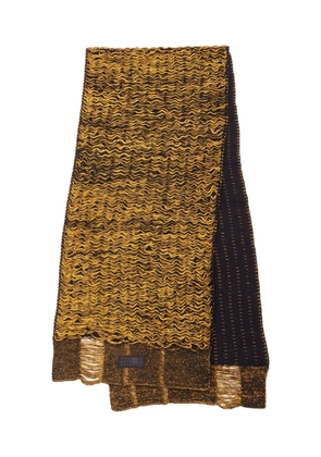 MM6 Maison Margiela textured knit scarf - Yellow