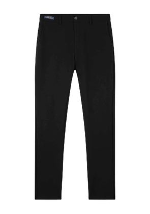 Paul & Shark flat-front chino trousers - Black
