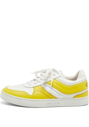 Celine Pre-Owned leather panelled low-top sneakers - Yellow