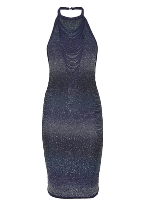 Philipp Plein sequin-embellished mini dress - Blue