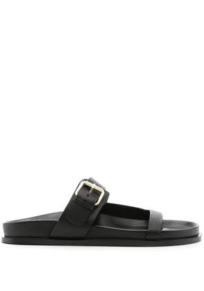 A.EMERY Prince leather slides - Black
