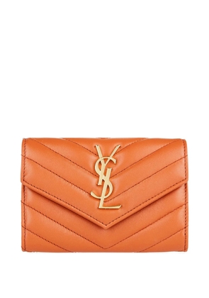 Saint Laurent chevron logo wallet - Orange