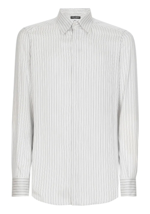 Dolce & Gabbana striped long-sleeve shirt - Grey