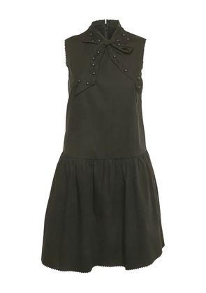 Valentino Pre-Owned bow-detail drop-waist dress - Black