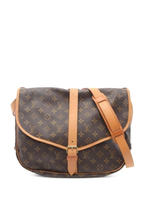 Louis Vuitton Pre-Owned 1999 Saumur 35 monogram buckle cross body bag - Brown