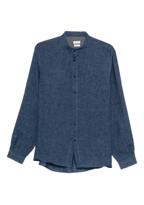 Brunello Cucinelli band-collar shirt - Blue