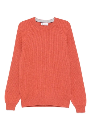 Brunello Cucinelli crew-neck sweater - Orange