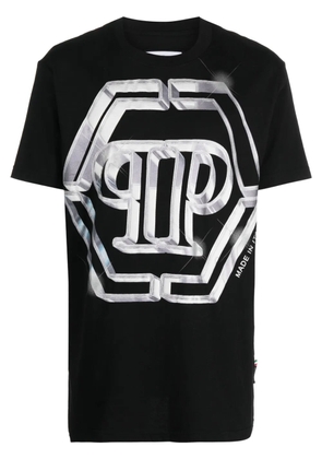 Philipp Plein logo-print short-sleeved T-shirt - Black