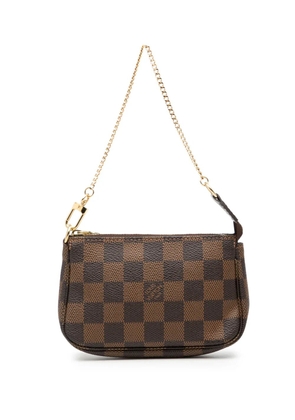 Louis Vuitton Pre-Owned 2010 Damier Ebene Mini Pochette Accessoires handbag - Brown
