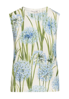 Oscar de la Renta crew-neck top - White