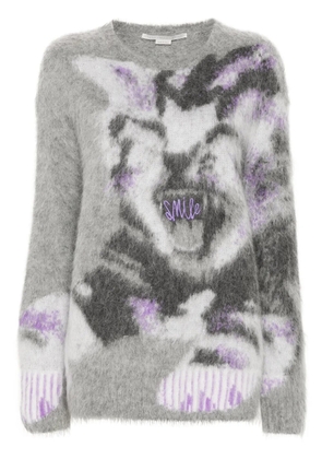 Stella McCartney Cat intarsia sweater - Silver
