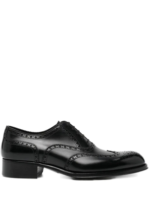 TOM FORD leather oxford shoes - Black