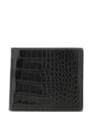 TOM FORD crocodile-pattern bifold wallet - Black