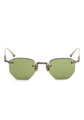 Matsuda rimless geometric-frame sunglasses - Gold