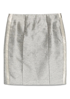 Balenciaga Pre-Owned 2010s silk-linen skirt - Silver