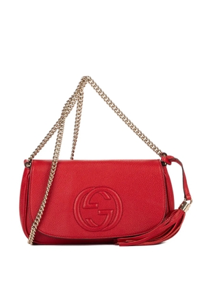 Gucci Pre-Owned 2000s chain strap tassel bag - Red