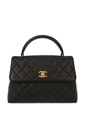 CHANEL Pre-Owned 1997 quilted leather kelly handbag - Black
