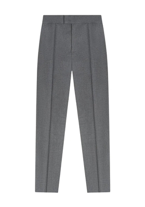 Manière De Voir Claude pleated-motif Eiffel-detail tailored trousers - Grey