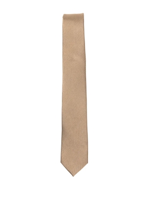 Karl Lagerfeld textured tie - Brown