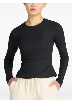 New Balance ribbe-knit long-sleeve T-shirt - Black