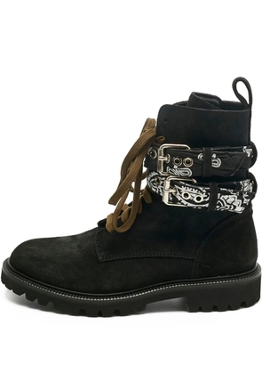AMIRI bandana buckle boots - Black