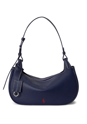 Polo Ralph Lauren ebbled Pony leather shoulder bag - Blue