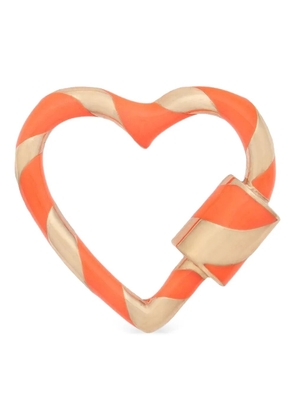 Marla Aaron 14K rose gold Heartlock pendant - Pink