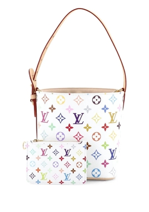 Louis Vuitton Pre-Owned x Takashi Murakami All In Handbag Monogram Multicolor BB bucket bag - White