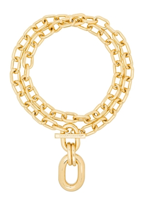 Rabanne double-wrap chain necklace - Gold