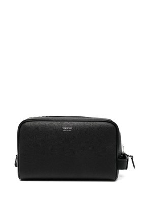 TOM FORD leather wash bag - Black