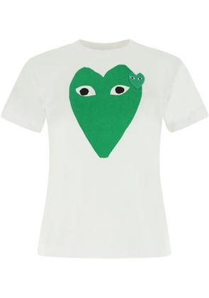 Comme Des Garçons Play logo-print T-shirt - White