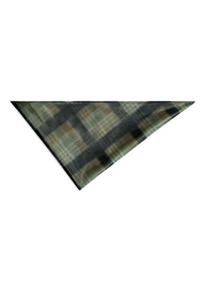 DRIES VAN NOTEN checked bandana - Green