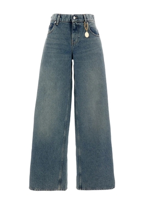 Stella McCartney five-pocket wide jeans - Blue