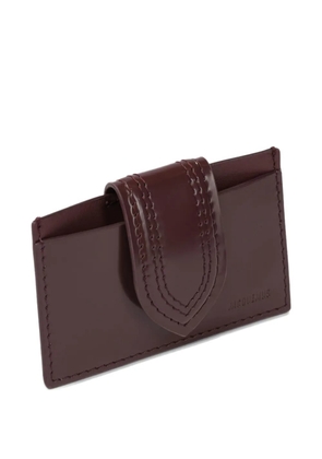 Jacquemus The Bambino stitched tab wallet - Brown