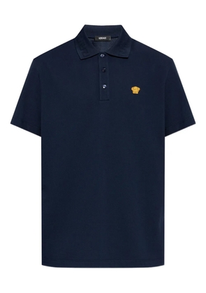 Versace Medusa Head-appliqué polo shirt - Blue