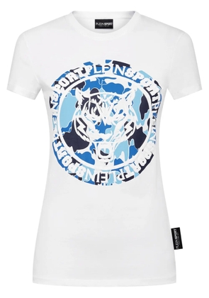 Plein Sport Carbon Tiger cotton T-shirt - White