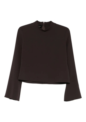 PINKO Bucatini flared-sleeve blouse - Brown