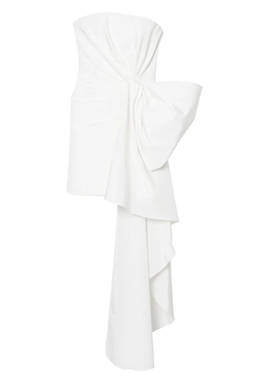 Carolina Herrera bow-detail silk minidress - White