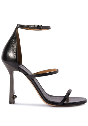 Off-White Lollipop leather sandals - Black