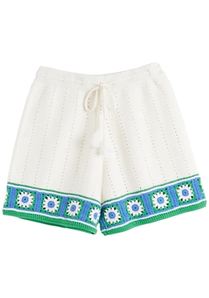 Chinti & Parker crochet shorts - White