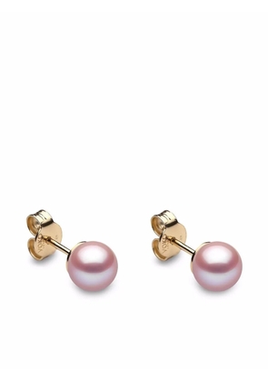 Yoko London 18kt yellow gold Classic 6mm Freshwater pearl stud earrings