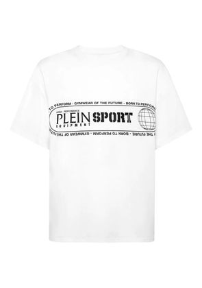 Plein Sport logo-print round-neck T-shirt - White