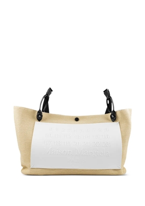 Maison Margiela logo-patch tote bag - Neutrals