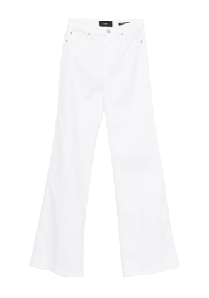Seven Dojo logo-label jeans - White