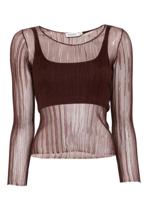 Simkhai long-sleeve top - Brown