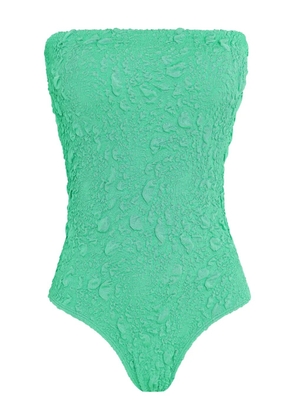 Brigitte Manu textured strapless swimsuit - Green