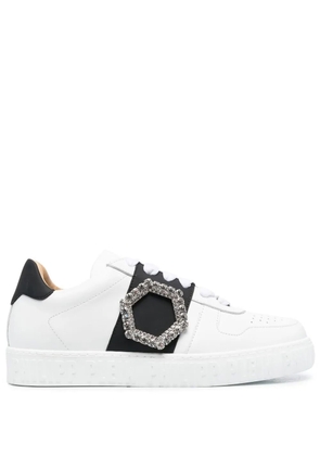 Philipp Plein low-top leather sneakers - White