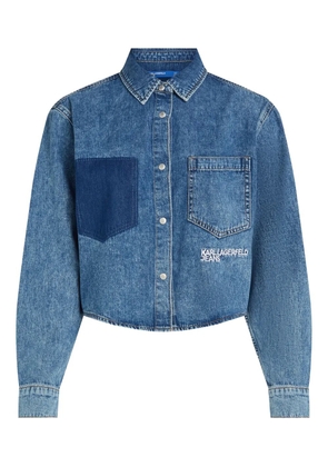 Karl Lagerfeld Jeans boxy denim shirt - Blue