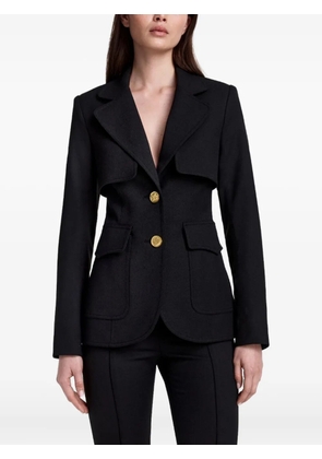 Smythe storm-flap buttoned blazer - Black