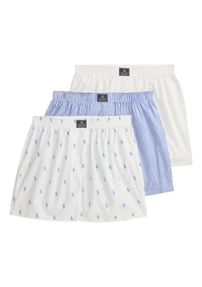 Polo Ralph Lauren elastic waistband print boxer (set of three) - White
